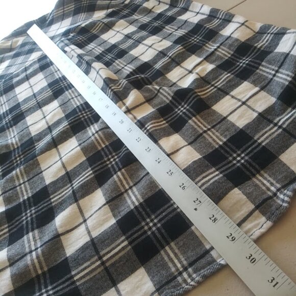 GAP black and white plaid button down flannel shirt women's size S - Picture 11 of 15